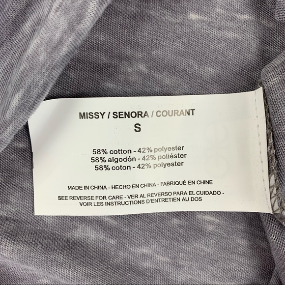 NEW William Rast Cooper Henley Distressed T-Shirt Top Gray Women’s Size Small - Picture 11 of 14